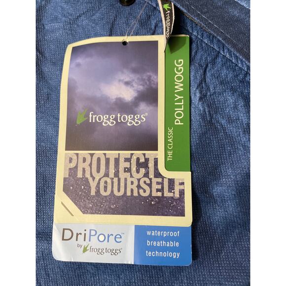 Frogg Toggs Kids Size Medium‎ Polly Wog Kids Rain Jacket Outdoors Blue NWT - Picture 4 of 8